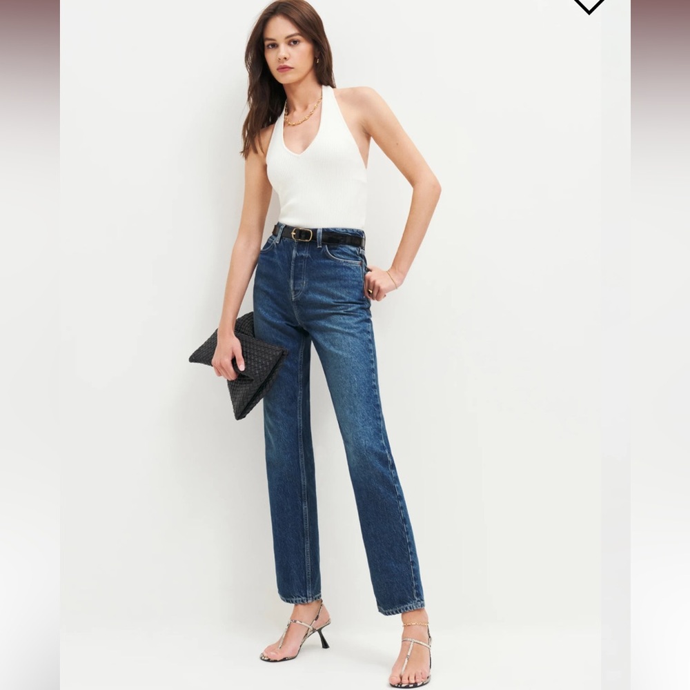 Reformation Cynthia straight leg jeans